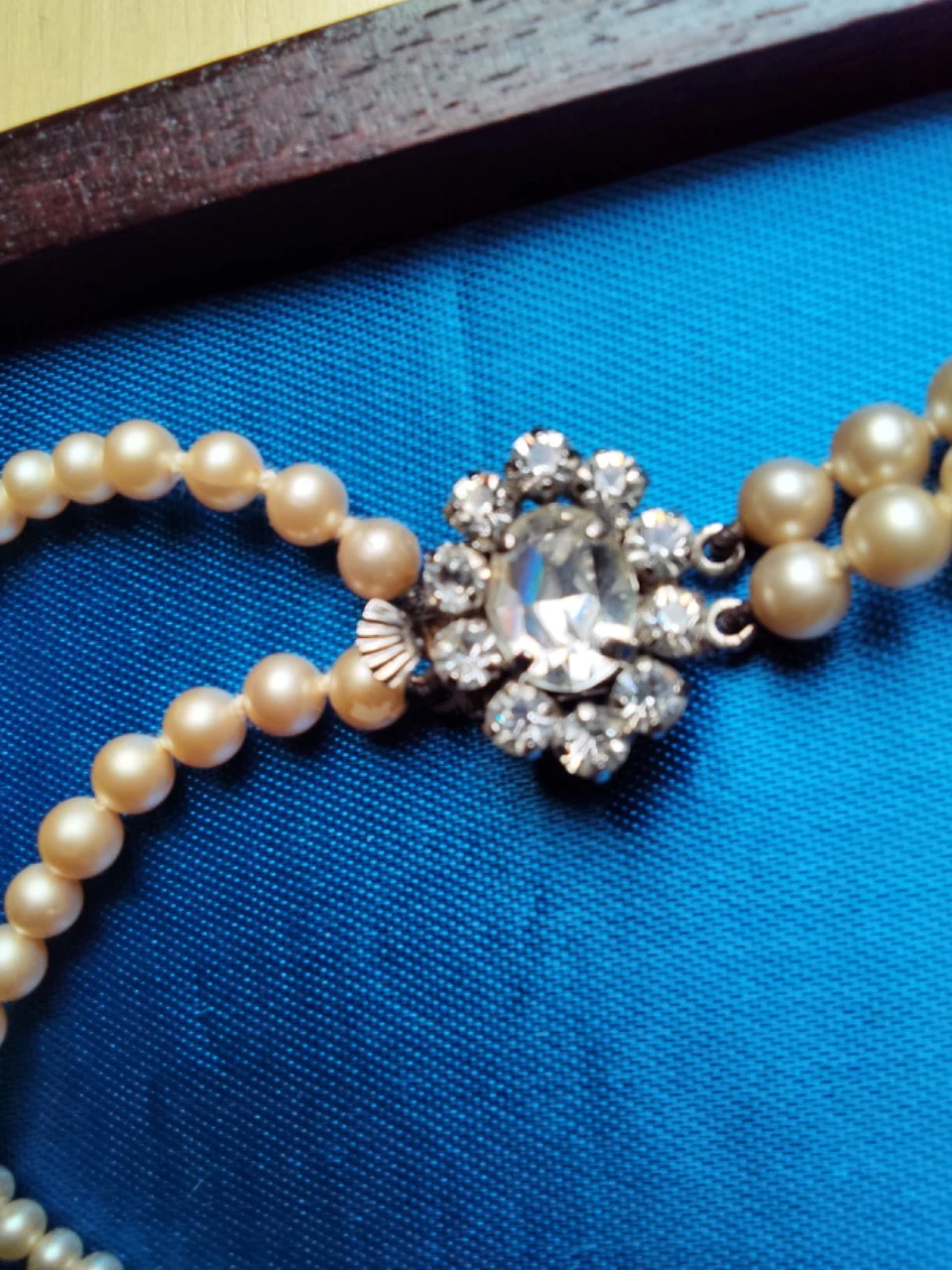 Oude parelketting met twee rijen – photo 2